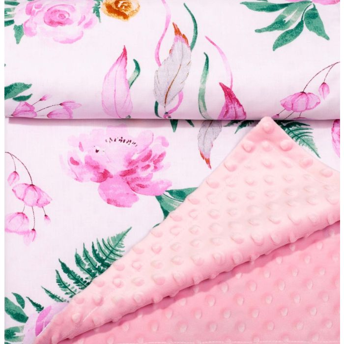 Pledas kūdikiui "Magnolia" 100x75cm  rožinės spalvos