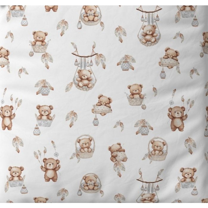 Paklodė kūdikiui "Newborn bear" su guma-60x120