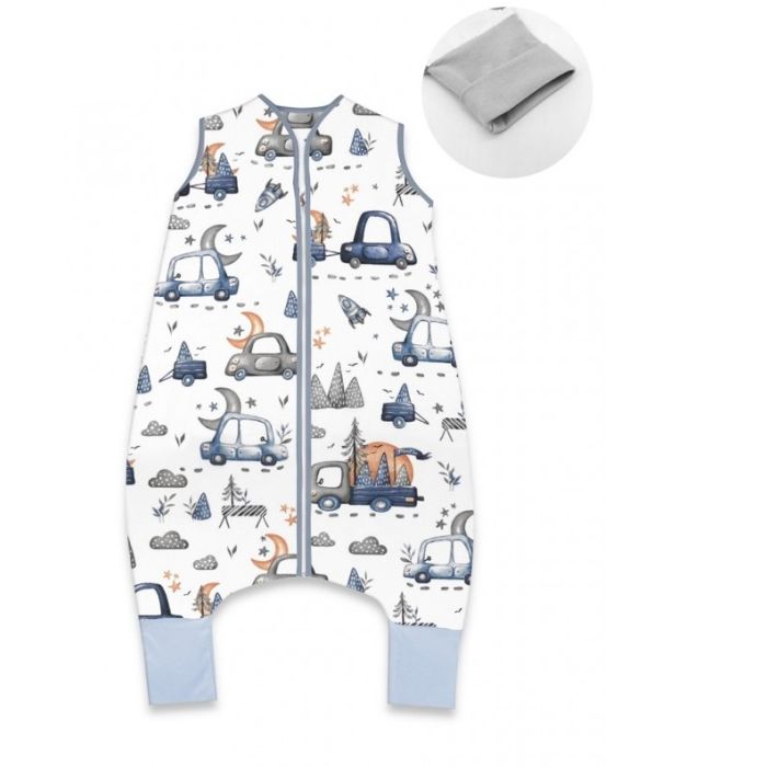 Miegmaišis kūdikiui "On road blue" su kojomis 2-2.5 TOG