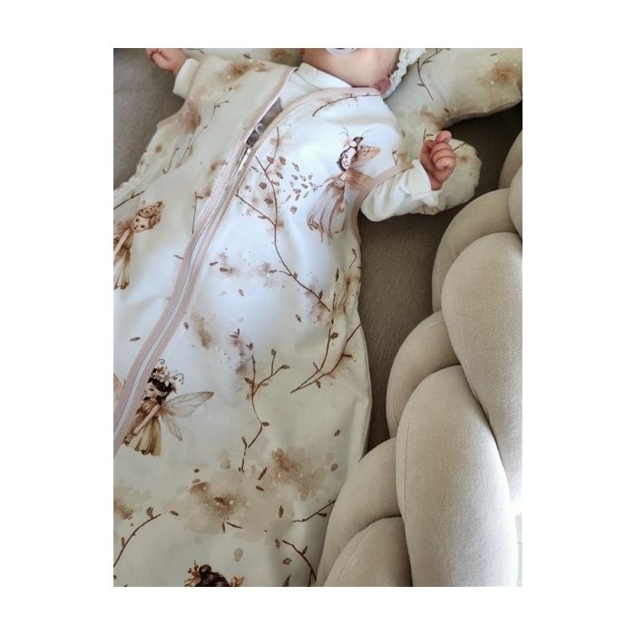 Miegmaišis kūdikiui "Fairies brown" su kojomis 2-2.5 TOG