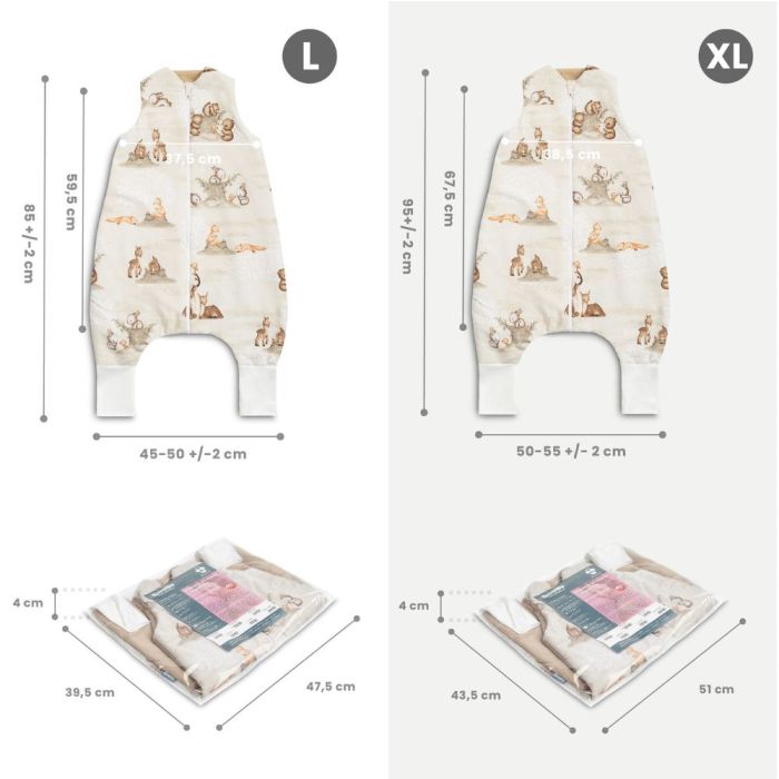 Miegmaišis kūdikiui "SOUL FRIENDS"  1 TOG / 2.5 TOG L, XL dydžiai