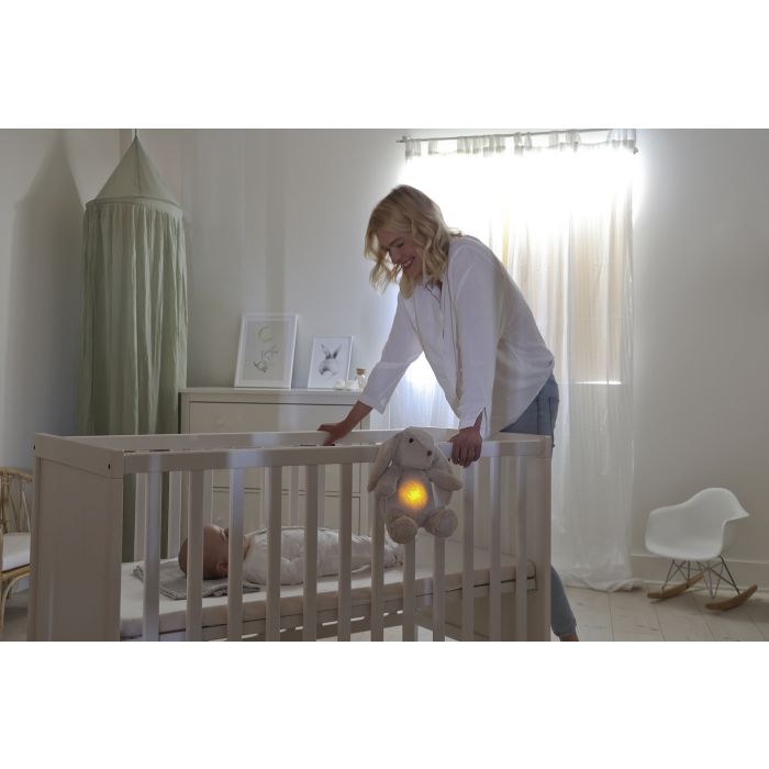Cloud B naktinė lemputė - migdukas Bunny su judesio jutikliu ir muzika