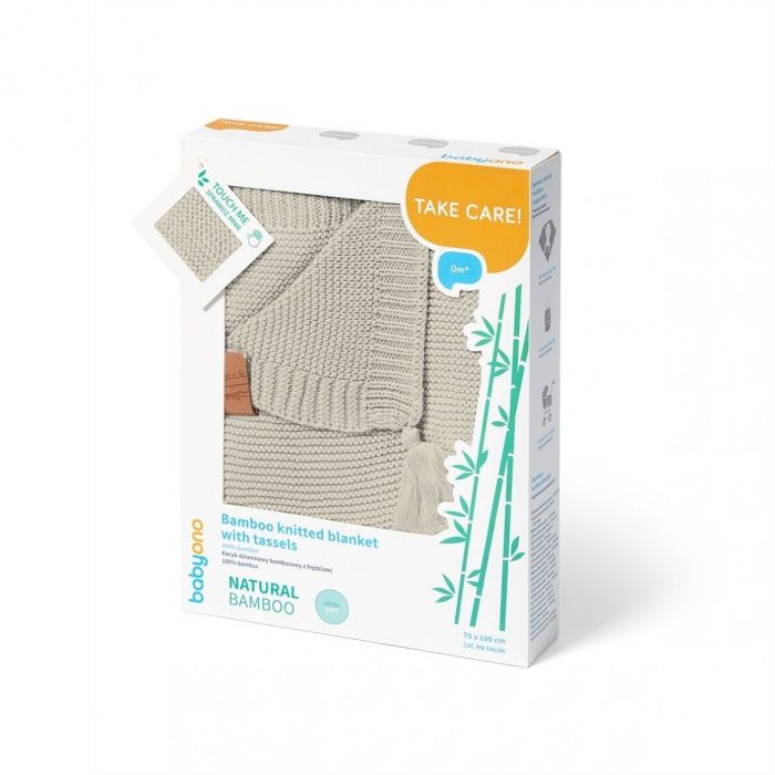 Megztas bambukinis pledukas kūdikiui 