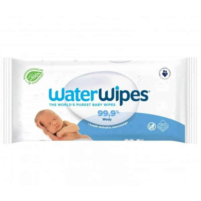 Drėgnos servetėlės kūdikiams Water Wipes BIO 60 vnt.
