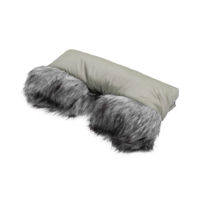 Pirštinės-mova vežimėliui ar rogėms "Fox" pilka