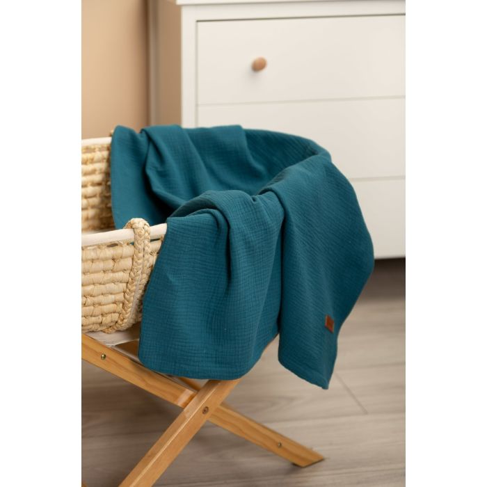 Muslino pledukas kūdikiui "Vittoria ocean" 75x100 cm 