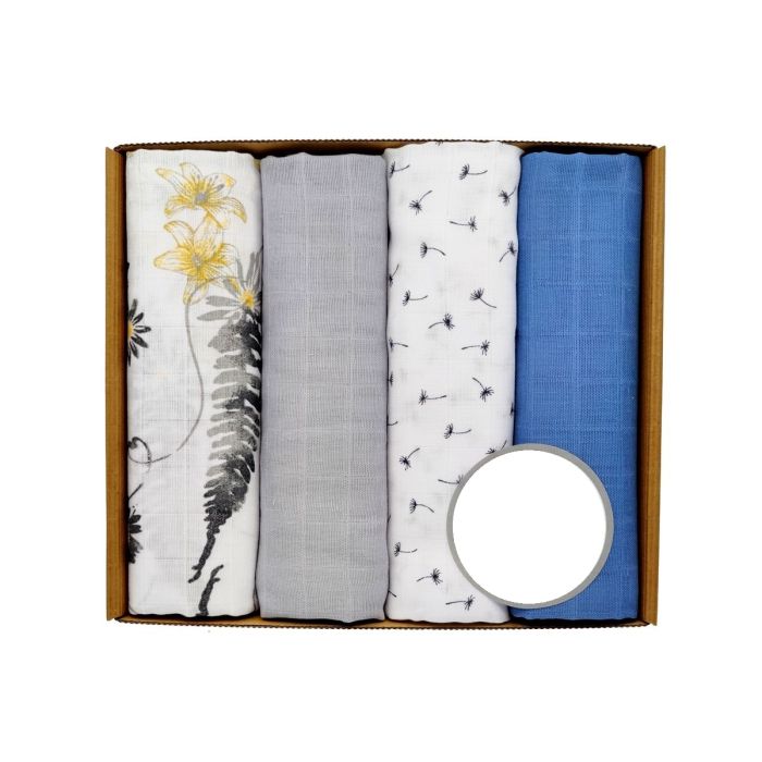 Muslino vystyklų rinkinys kūdikiams "4" 