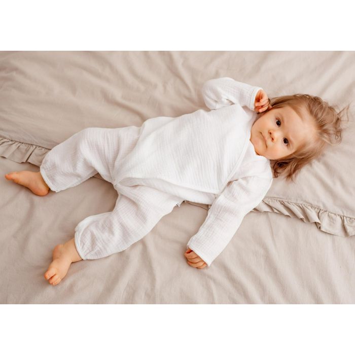 Šliaužtinukai kūdikiui  iš muslino medvilnės "Silky" 