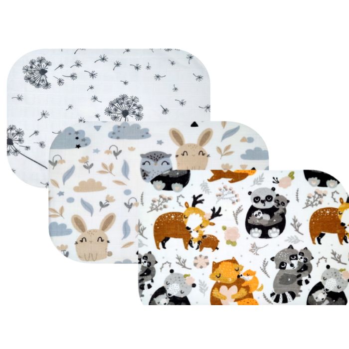 Muslino vystyklas kūdikio vystymui 120x120cm 1vnt. (galima rinktis spalvą)