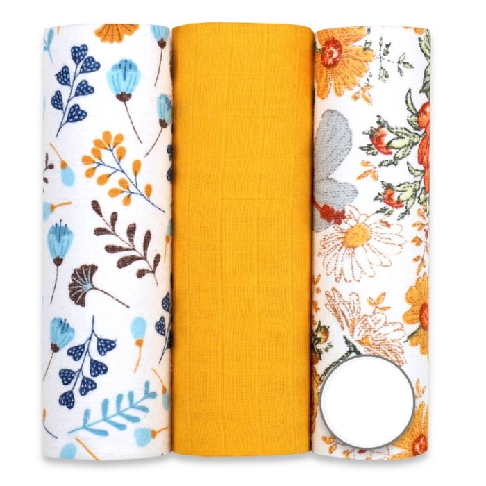 Vystyklų rinkinys kūdikiams "MIX - Flowers"