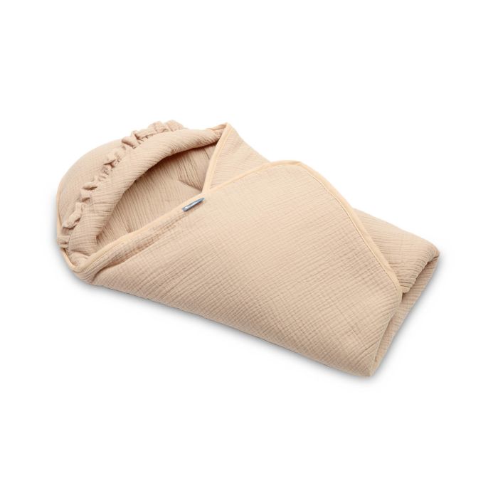 Muslino pledas automobilinei kėdutei "Natural" 90x90 cm beige