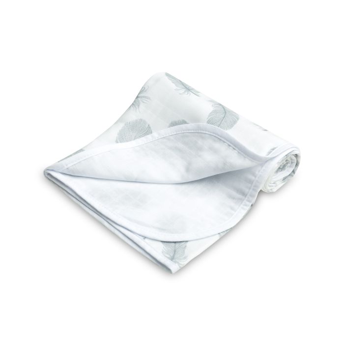 Muslino pledukas kūdikiui "Light feathers" 80x100 cm 