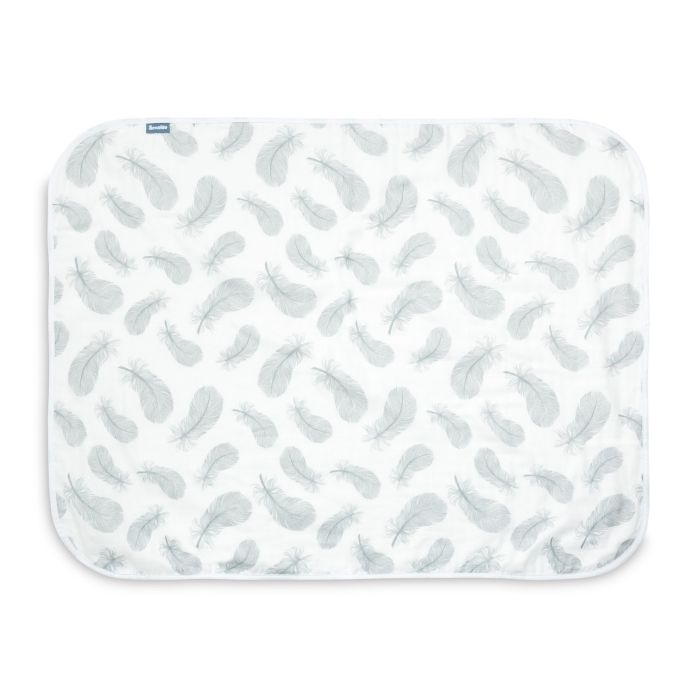 Muslino pledukas kūdikiui "Light feathers" 80x100 cm 