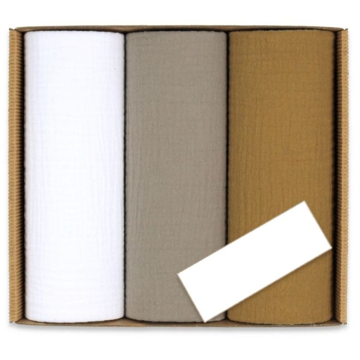 Muslino vystyklų rinkinys kūdikiams "KRESH" 