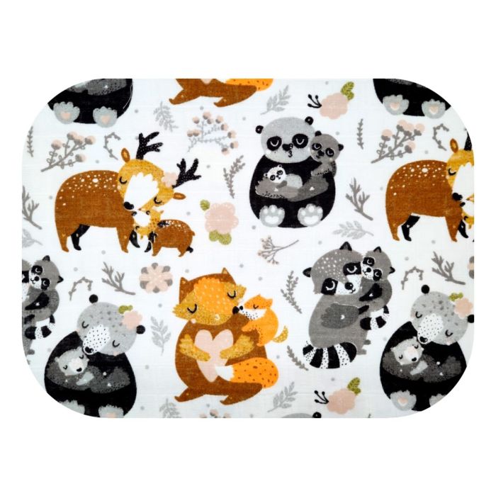 Muslino vystyklas kūdikio vystymui 120x120cm 1vnt. (galima rinktis spalvą)