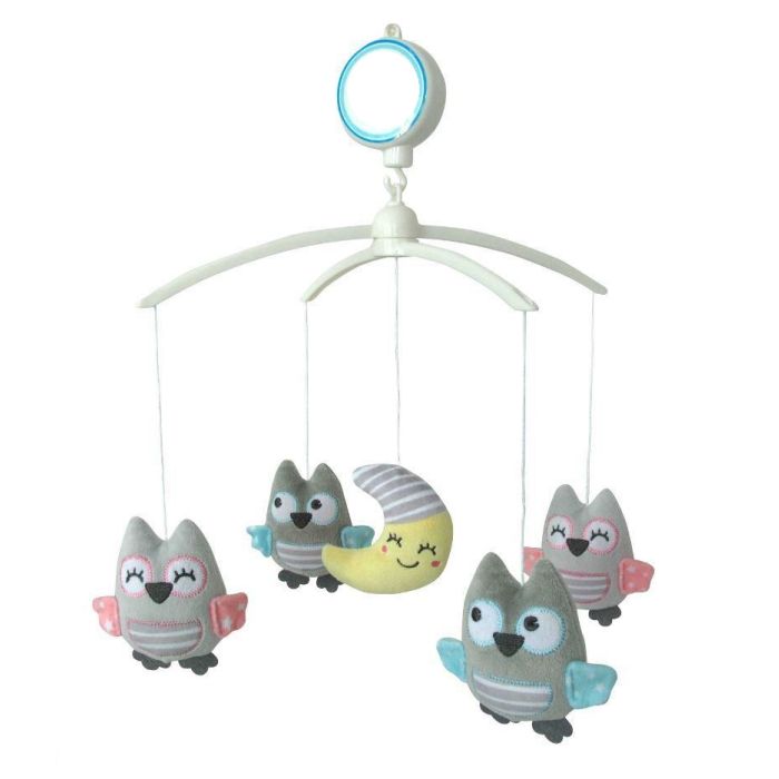 Muzikinė karuselė kūdikiui "MOON" su minkštais žaislais