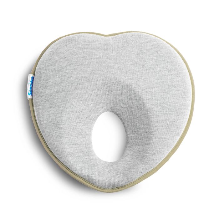 Pagalvė kūdikiui nuo nugulėjimo 22x22 cm smėlio spalvos