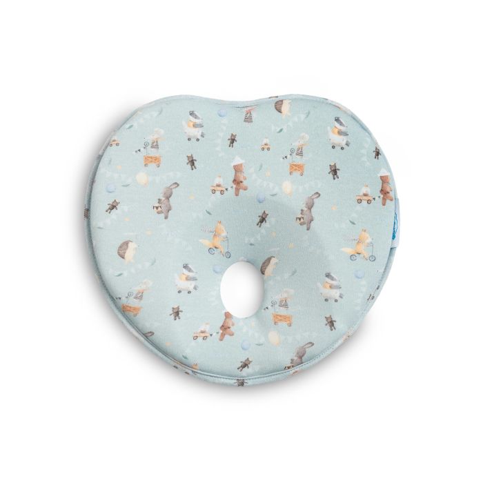 Pagalvė kūdikiui nuo nugulėjimo "FUN"  melsva