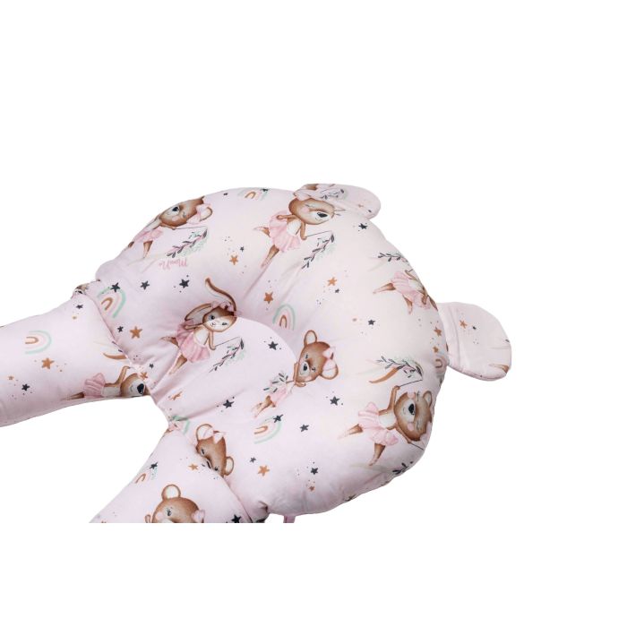Ergonominė pagalvė kūdikiui - kokonas 45x70cm "Comfort"  LITTLE BALERINA