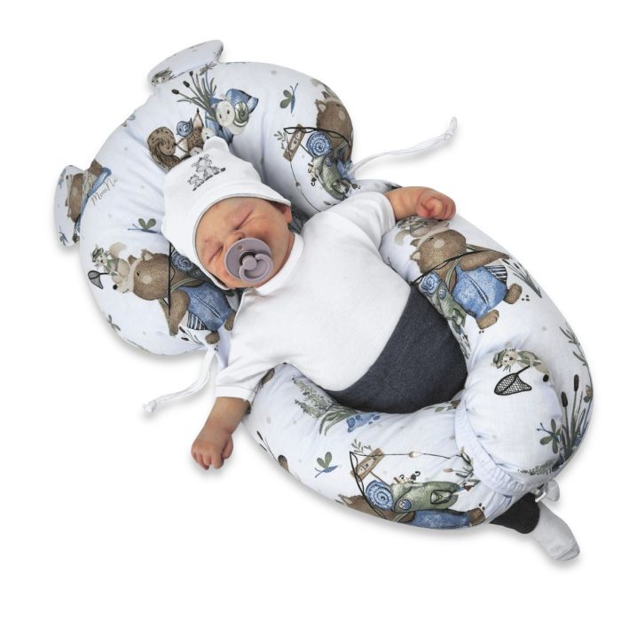 Ergonominė pagalvė kūdikiui - kokonas 45x70cm "Comfort" Unicorns 