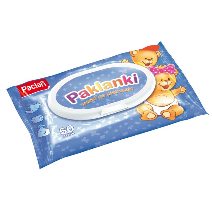 Kvapnūs maišeliai suterštiems vystyklams PACLAN 50vnt