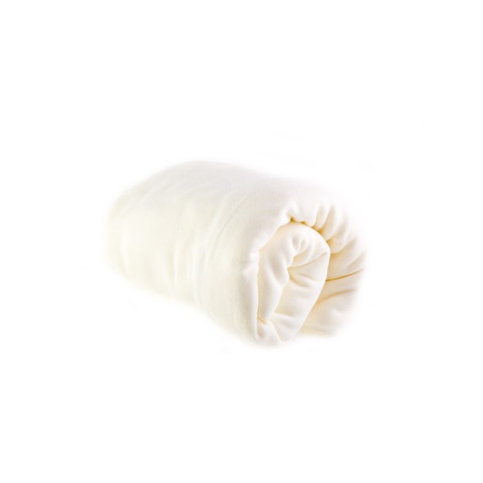 Paklodė su guma vežimėliui  šviesiai gelsvos spalvos 75x35