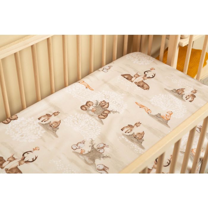 Paklode kūdikiui su guma 60x120 "Soul friends"- medvilninė