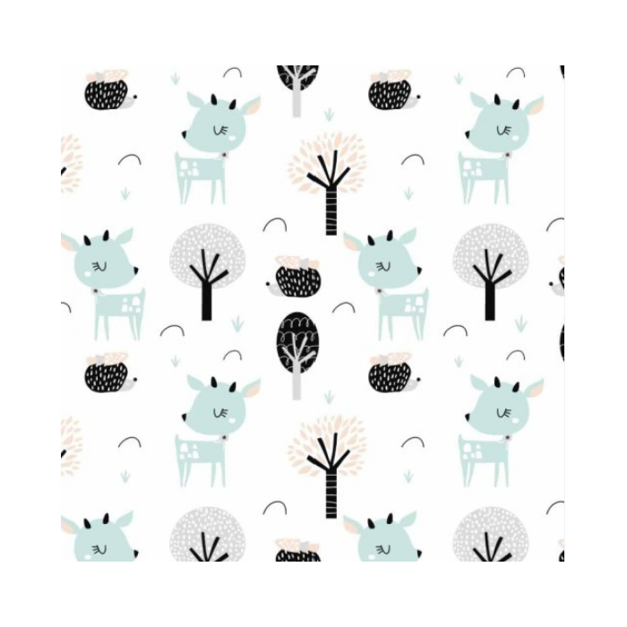 Paklodė su guma 38x80 "Cotton story" - medvilninė (galima rinktis spalvą)