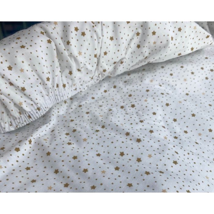 Paklodė su guma 120x60 "Capuccino"- medvilninė