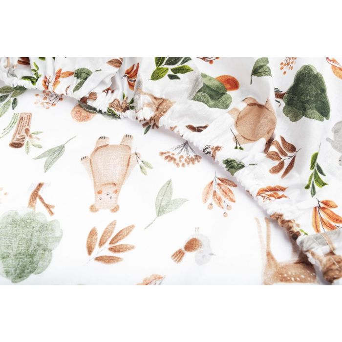 Paklode kūdikiui su guma 60x120 "Forest tales"- medvilninė
