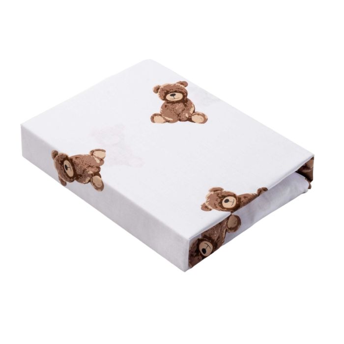 Medvilninė paklodė su guma kūdikiui 50x83 (galima rinktis atspalvį)