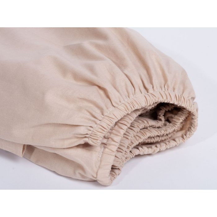 Paklodė su guma 120x60 "Latte" - medvilninė 