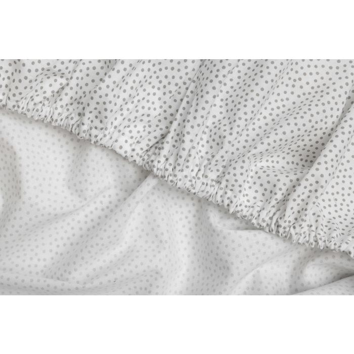 Paklodė su guma 120x60 "Dots"- medvilninė