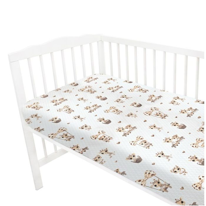 6 dalių kraitelis kūdikiui "Giraffee" dusty pink