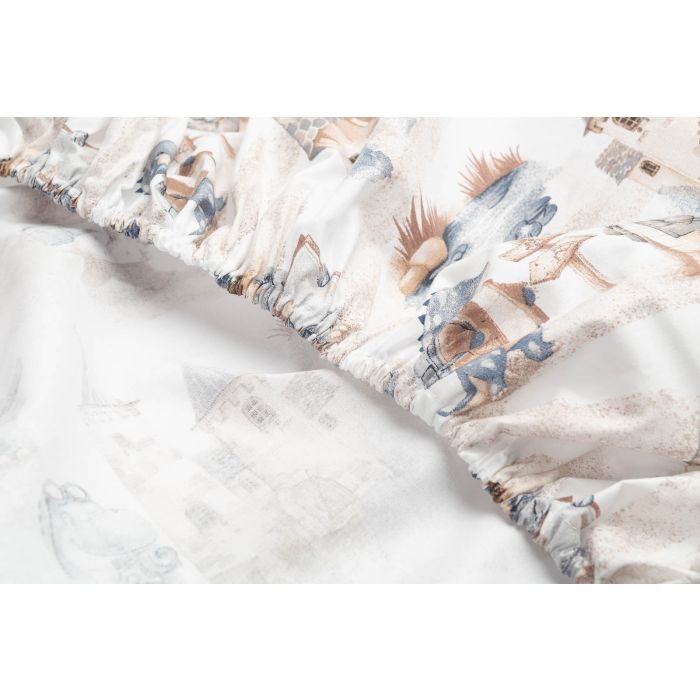 Paklode kūdikiui su guma 60x120 "Draco"- medvilninė