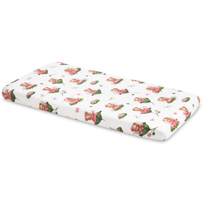 Paklode kūdikiui su guma 60x120 "Blossoms"- medvilninė