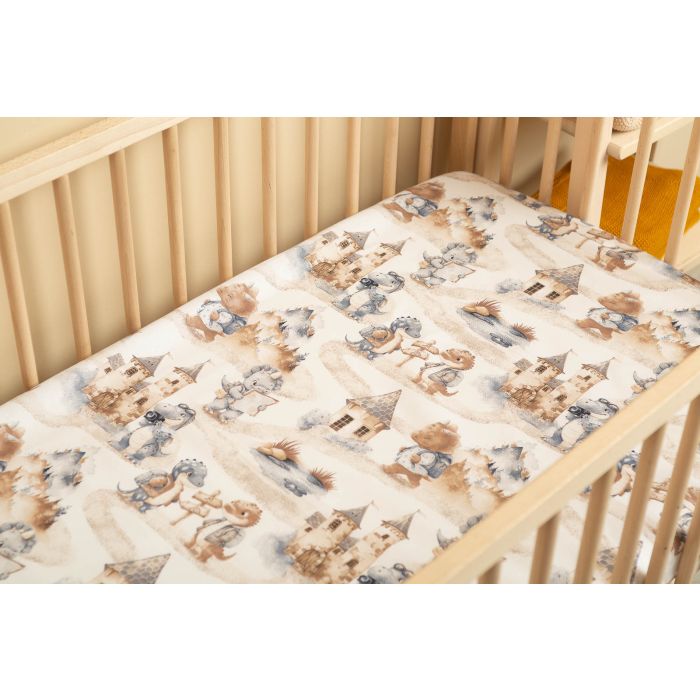 Paklode kūdikiui su guma 60x120 "Draco"- medvilninė