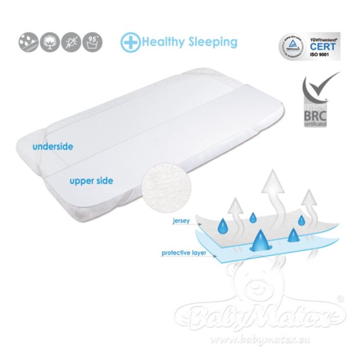 Neperšlampama čiužinio apsauga Jersey 60x120 BabyMatex