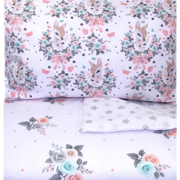 Patalynė kūdikiams 135x100 "BEMBI" balta 