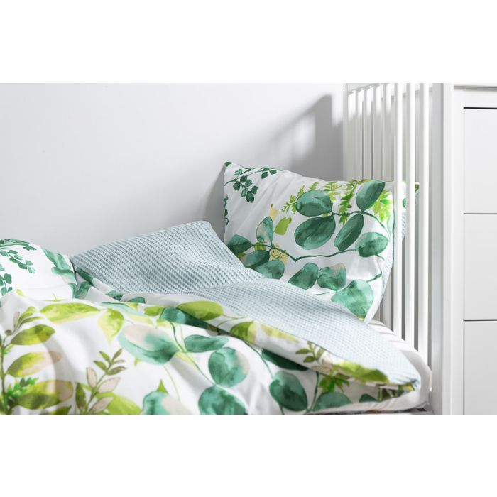 Patalynė kūdikiams 135x100 "Waffle in green" 