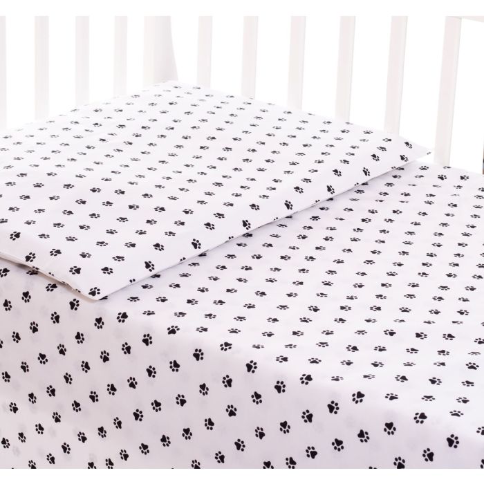 Patalynė kūdikiams 135x100 "Paws" balta