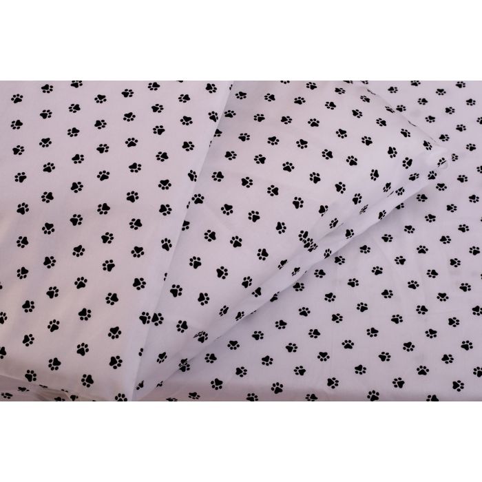 Patalynė kūdikiams 135x100 "Paws" balta