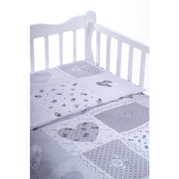 Patalynė kūdikiams 135x100 "Balta Širdelė"