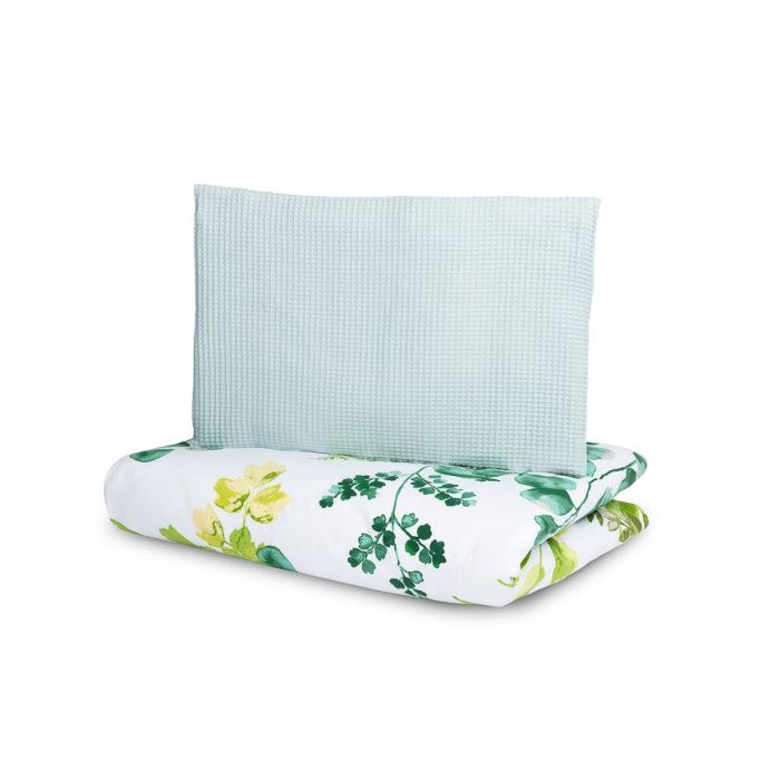 Patalynė kūdikiams 135x100 "Waffle in green" 