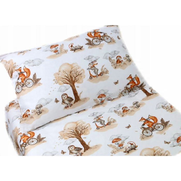 Patalynė kūdikio lopšiukui 80x70cm "Fox&Bear" 