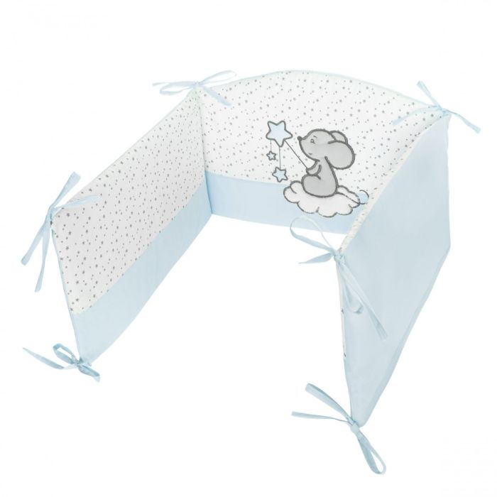 Patalynė kūdikiams su apsaugėlėmis "Blue stars" su aplikacija