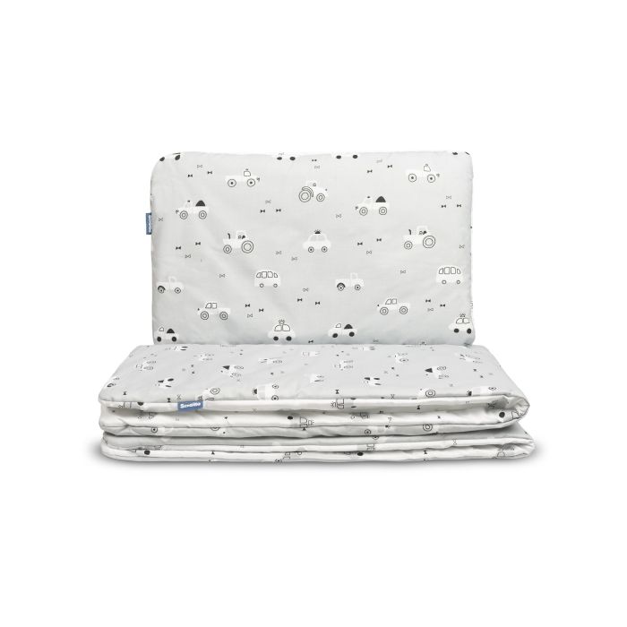 Patalynė kūdikiams su užpildu 135x100 "Traffic grey" 