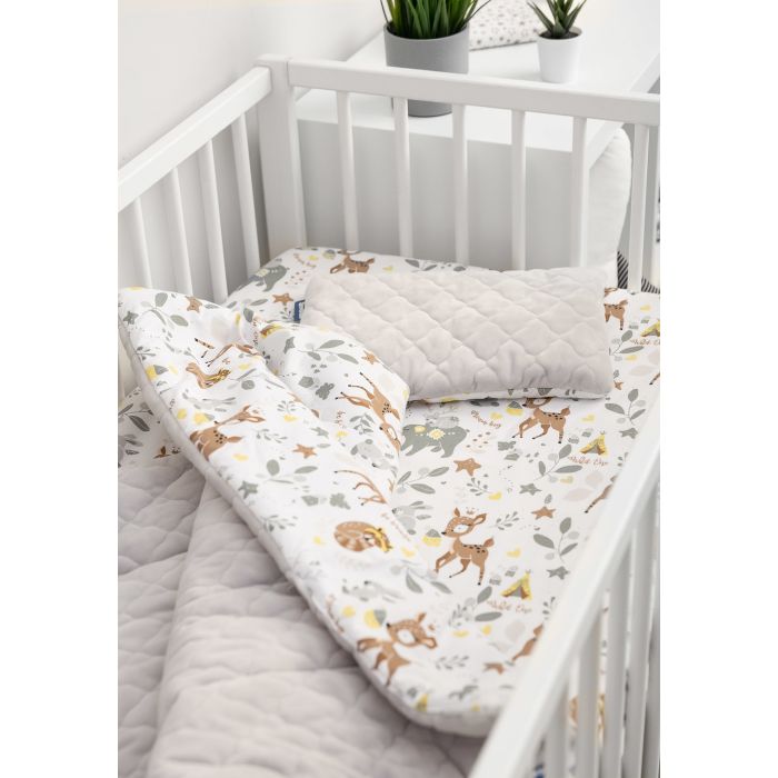 Paklodė su guma 120x60 "Forest life" - medvilninė