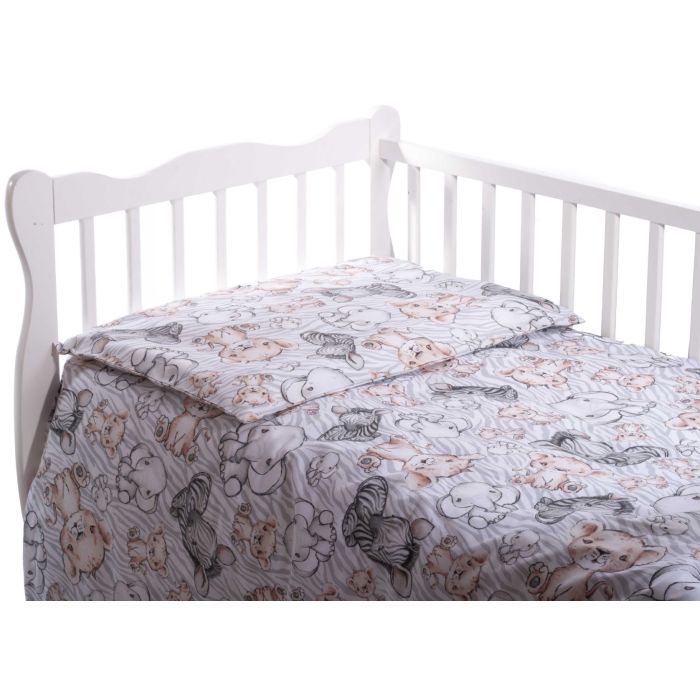 Užvalkalų komplektas 135x100 "Lion" baltos sp.