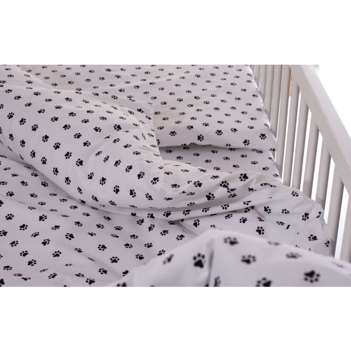 Patalynė kūdikiams 135x100 "Paws" balta